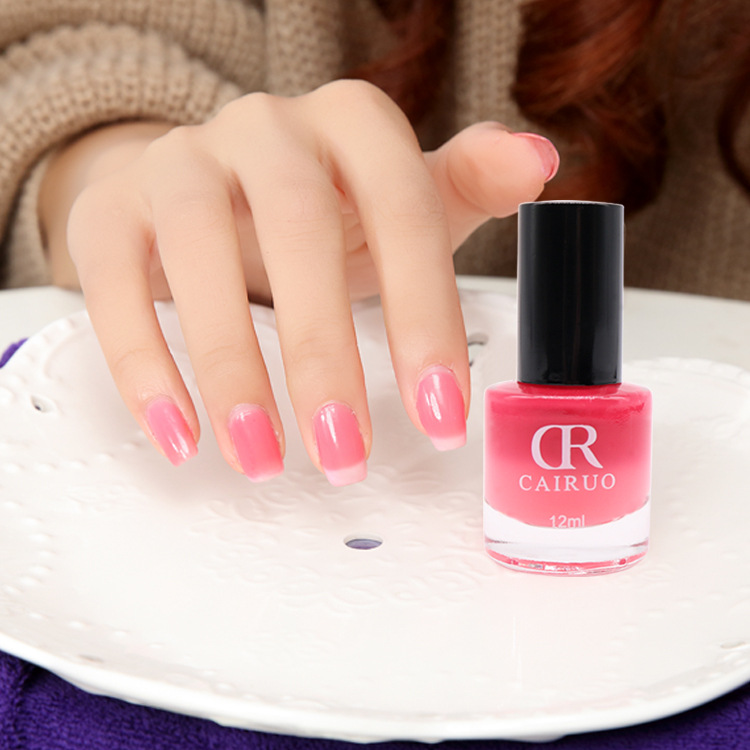 Thay đổi nhiệt độ nail keo sức khỏe và bảo vệ môi trường gradient màu sơn móng tay màu nail polish nail sản phẩm (3 chai để bán) bảng màu sơn móng tay