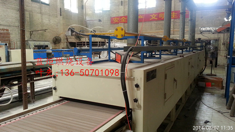 天然气红外线加热式节能烘干隧道炉