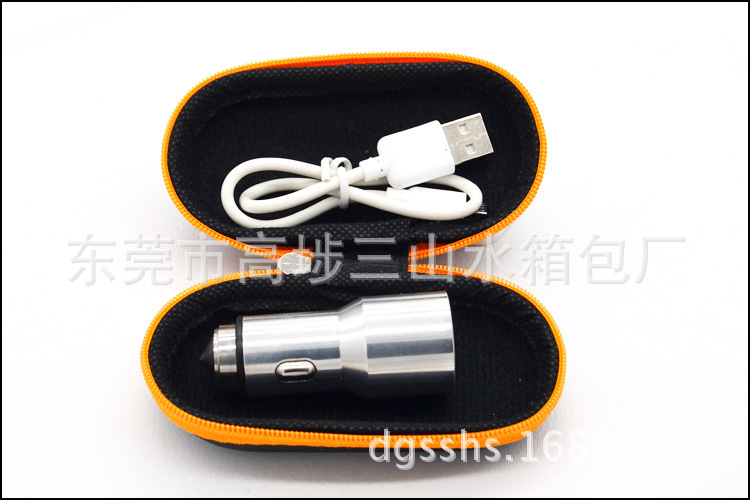 数据线包装盒_eva收纳包 椭圆大容量数据线充