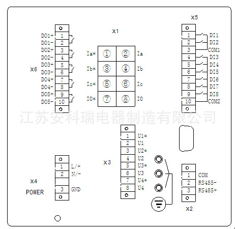 AM4系列微机保护装置-接线端子