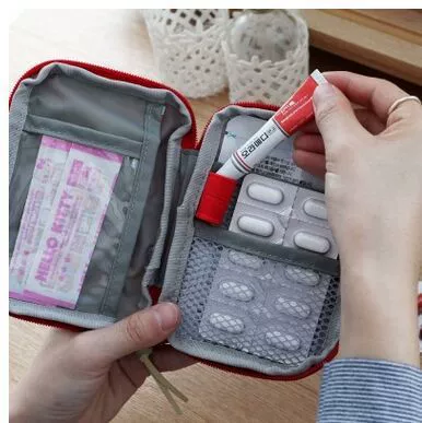 Аптечка First aid Journey Home портативная компактная, аварийный набор для медикаментов (красная/синяя)
