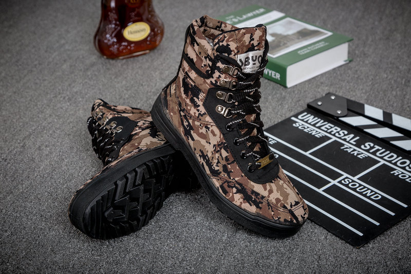 Bottes militaires en toile - porter - Ref 1397086 Image 9