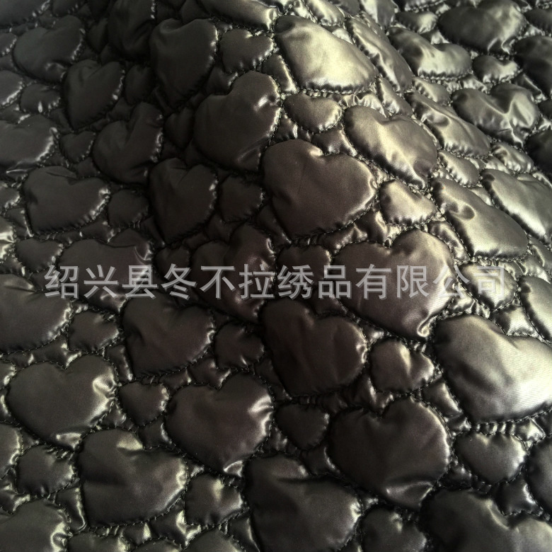 专业绗绣工厂 来样定制 电脑多针绣花绗缝裥棉 服装夹绵面料