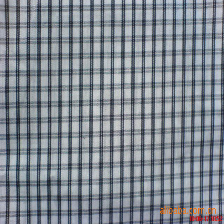 供应色织布 服装色织布面料 色织提花布府绸布