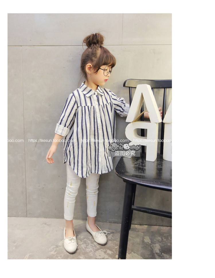 Chemise fille à manche longue - Ref 2087397 Image 3