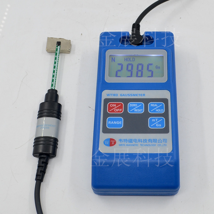 Material Science magnetic Tester 2000mT number Magnetometer Waite WT103 magnet Teslameter Gauss Meter