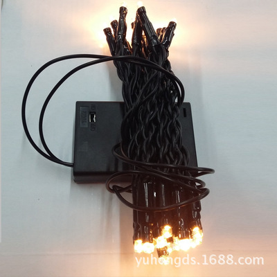 便捷式电沲盒多彩LED装饰灯串 圣诞节装饰灯串圣诞串灯 树藤灯