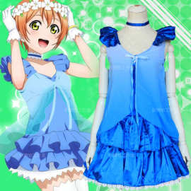 梦想之门 蓝纱款 渐变色 Love Live! 星空凛打歌服 cosplay服装