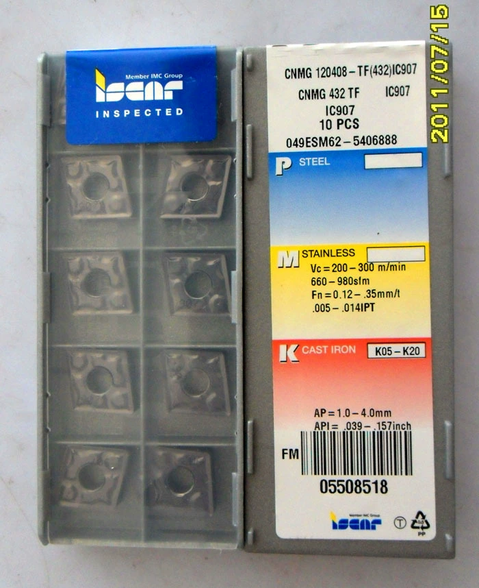 Jinan Iska CNC CNC blade wholesale CNMG120408-NF IC9150 car knife