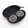 Big glasses solar-powered with zipper, handheld sunglasses suitable for men and women, box
