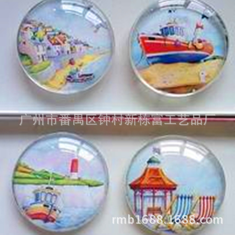 厂家低价定做水晶玻璃冰箱贴 高端铝箔冰箱贴 创意旅游纪念品厂家