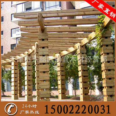 大量供应 防腐木凉亭 防腐木碳化木桌椅