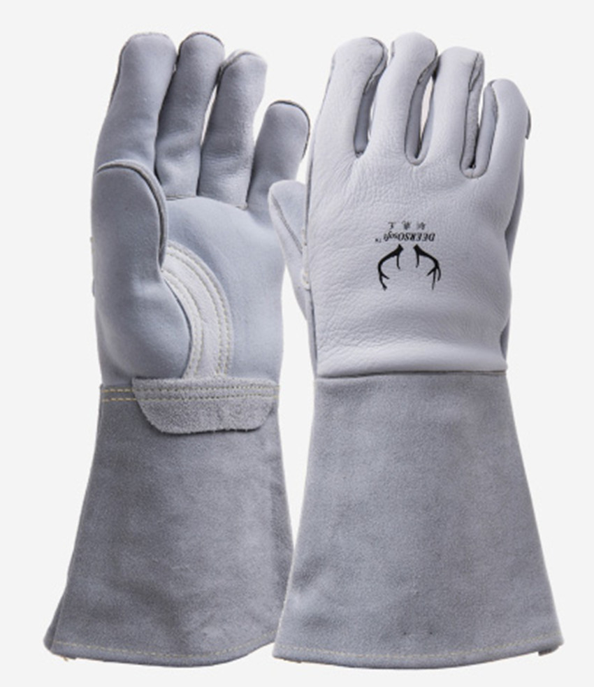 高档焊接手套威特仕10-2850 驯鹿王鹿青皮烧焊电焊气焊氩弧焊手套