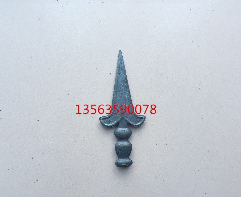 江苏南通铸铁枪头 锻枪头别墅栏杆枪尖楼梯尖头大门焊接用