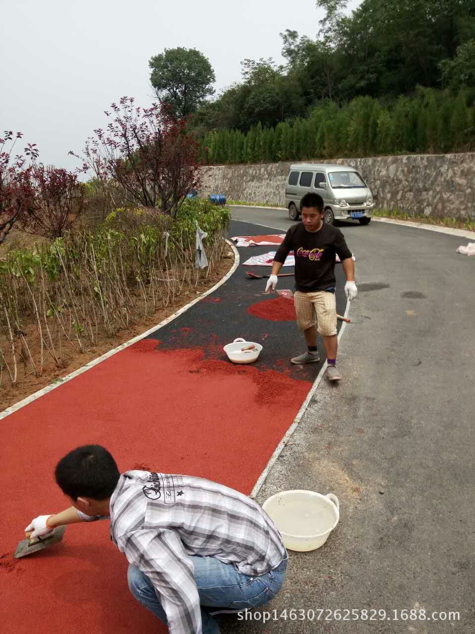 晉城吳王山森林公園5.1公裡人行塑膠跑道