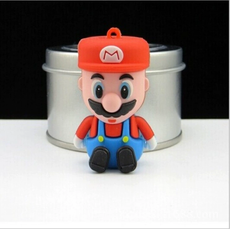 Марио, силиконовая USB флешка, мультяшная кукла