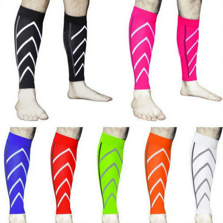 Skinny Calf Cover Outdoor Sports Compression Socks Foot Basketball Night Running Fluorescent Socks Compression Socks Calf Protection for Men and Women
