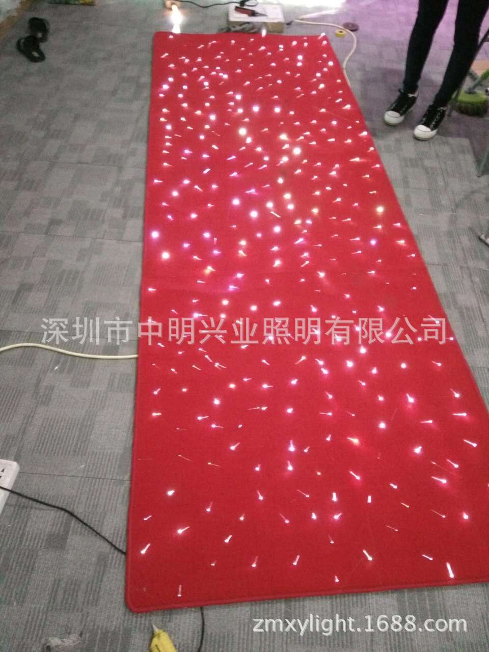 展厅酒店大堂地毯光纤灯电梯楼梯走道客厅发光地毯KTV包间 星星灯-阿里巴巴