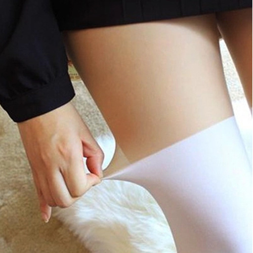 Black velvet fake thigh stitching socks under the skin, slimming fake thighs, over-the-knee sexy pantyhose wholesale