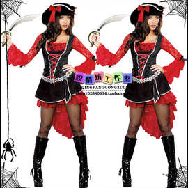 万圣节成人海盗服装 出口游戏制服诱惑cosplay服舞会女王舞台服