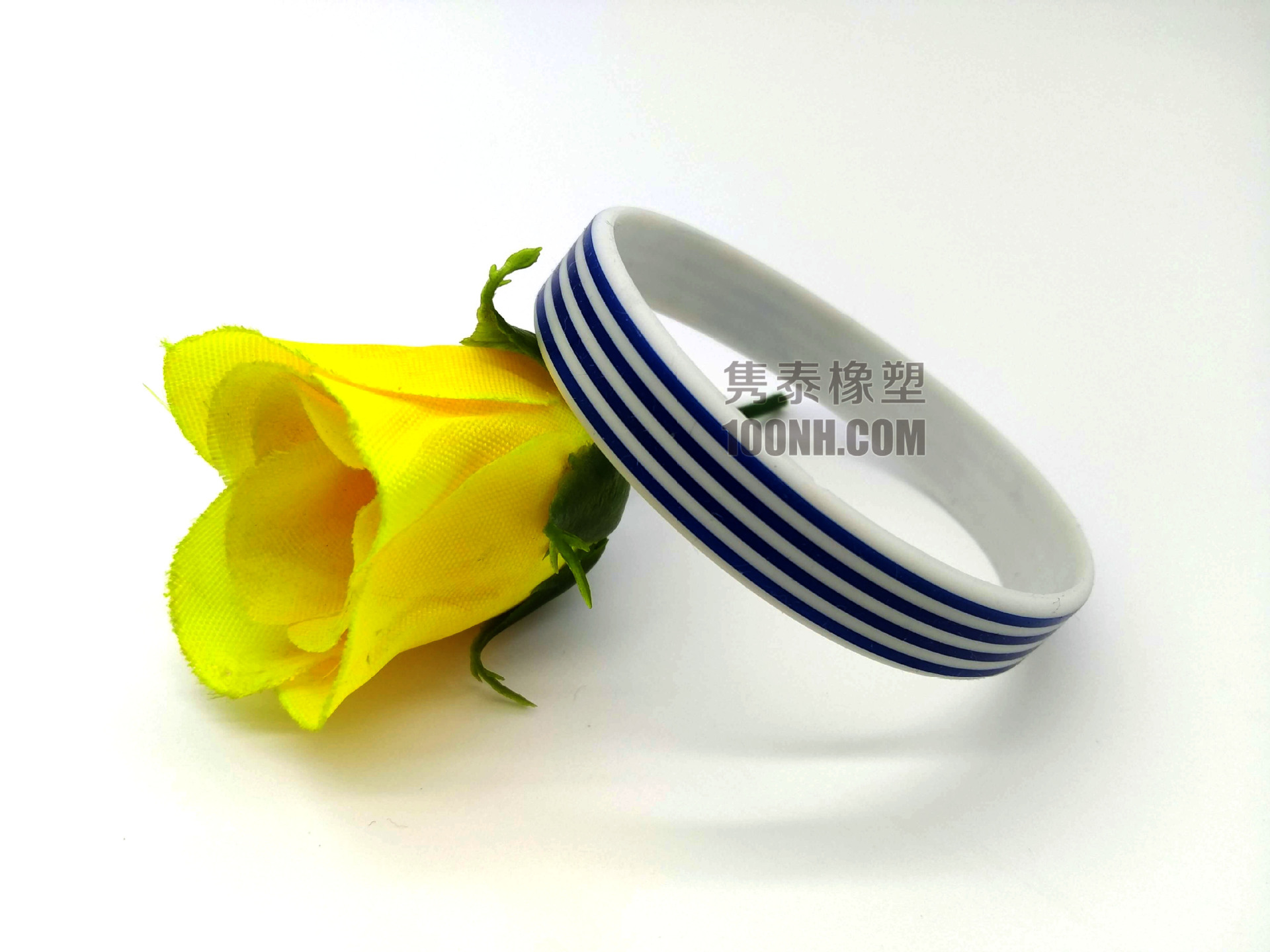 Bluish white stripe Silicone Wristband Greece national flag Bracelet World Cup football Bracelet Professional custom