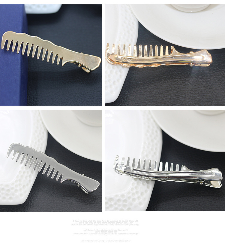 New Hair Accessories Wholesale Korean Alloy Small Comb Hair Clip Side Clip display picture 5