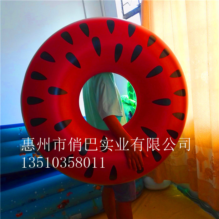 Inflatable swimming ring for adults