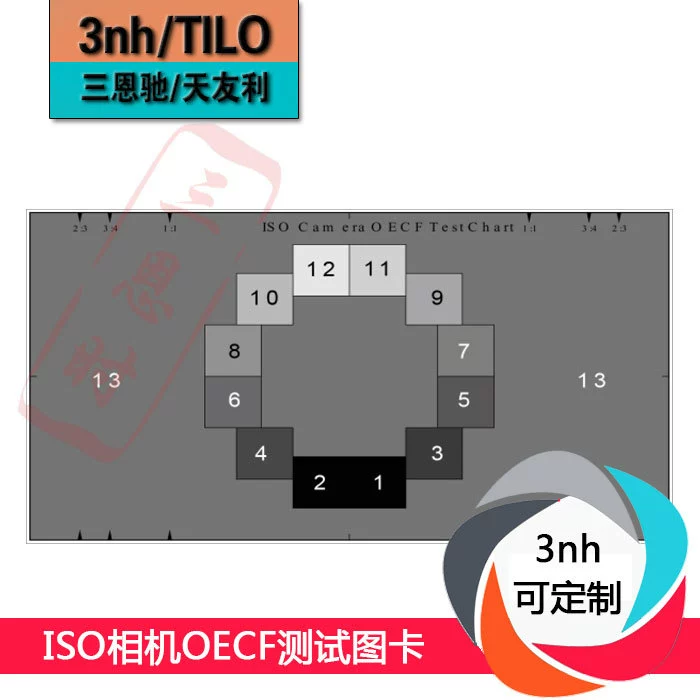 ISO камера OECF Тестовая карта изображения YE0197 Многоконтрастная свежая камера Тестовая карта изображения Настройка