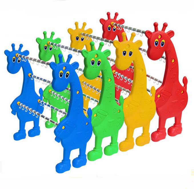 幼儿园毛巾架塑料海豚毛巾架 不锈钢管 长颈鹿毛巾架|ms