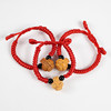 Children's grabber for baby handmade, woven adjustable red rope bracelet