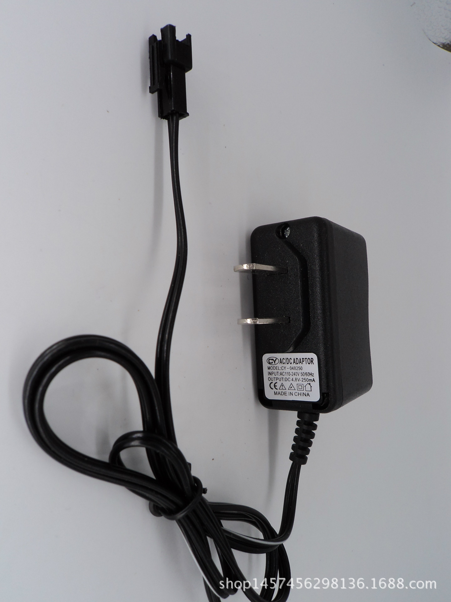 Remote control car battery pack charger, 6.0V remote control toy car battery pack charger, SM interface plug.