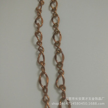 厂家直供饰品配件铜链子八字链条韩国铜链子焊口链子批发