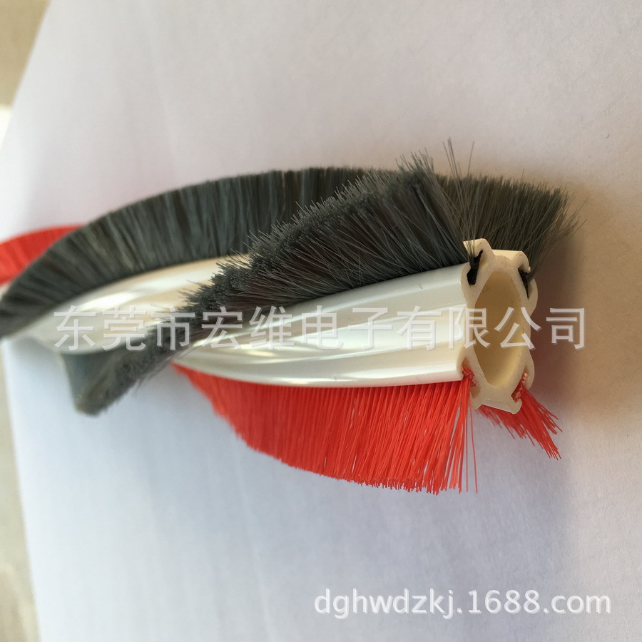 尼龙滚筒毛刷条、打印机毛刷条、防静电毛刷条、防静电刷条