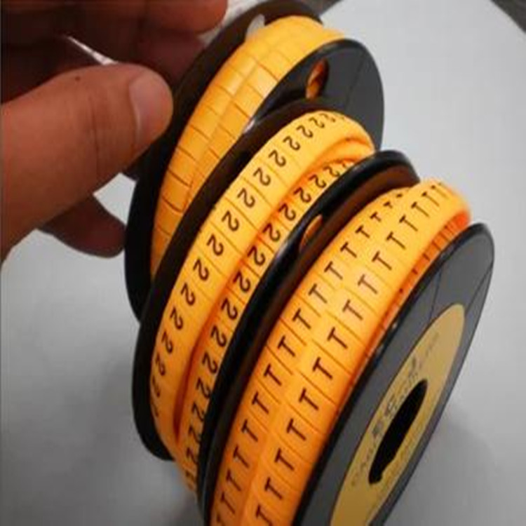 台湾凯士士KSS正品 扁型配线标志 FM-1黄底黑字 0-9 A-Z 特殊符号