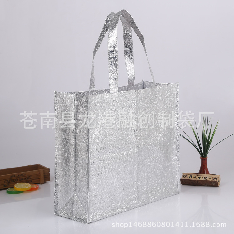 厂家定做  覆膜棉布购物手提袋  防水手提袋 加印logo