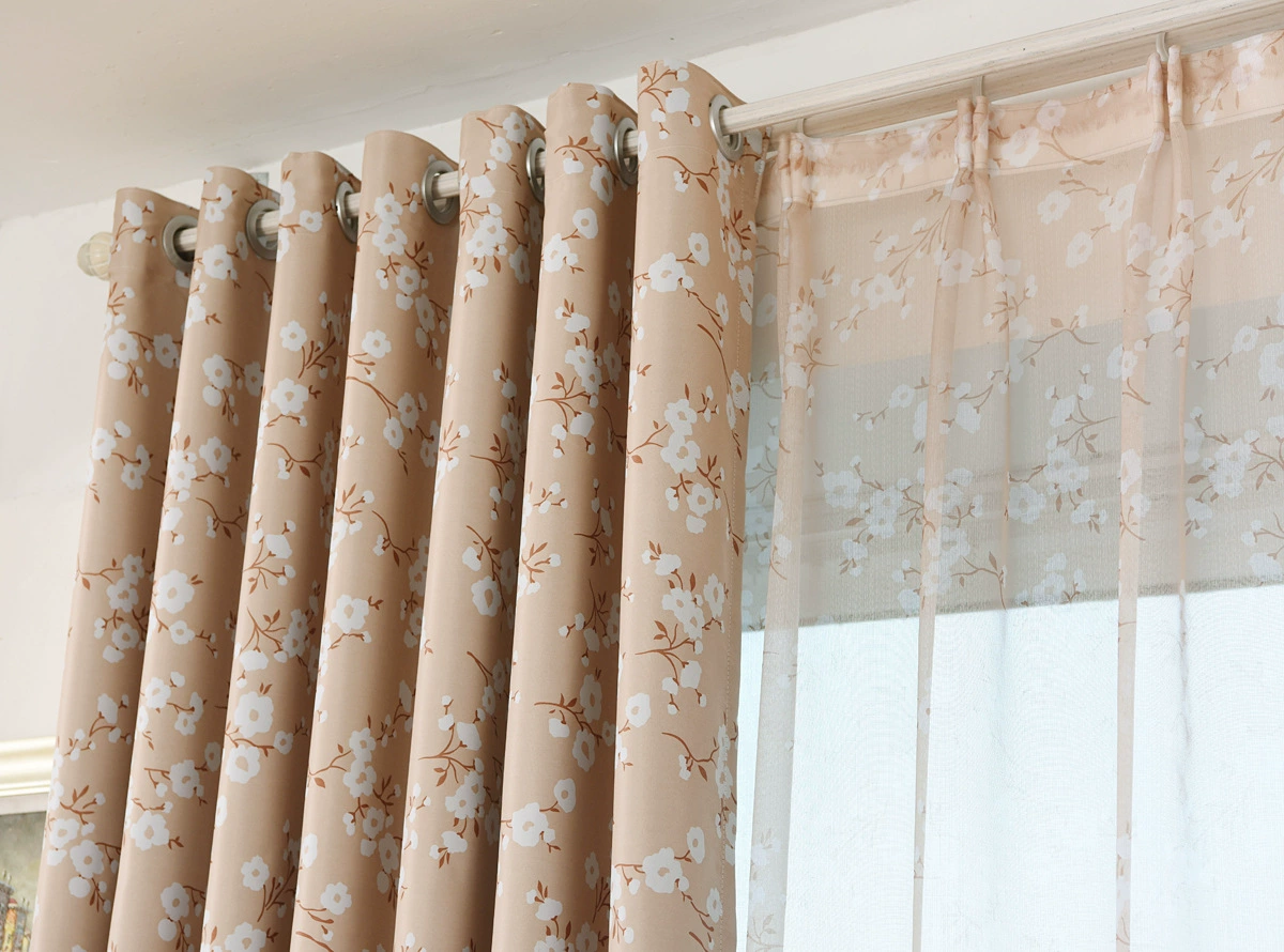 Черная шелковая шторы с принтом ткань curtains bed kapok гостиная спальня балкон занавес без разреза