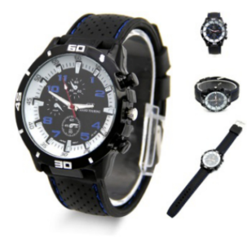 Racing car racing silica gel Car line watch Men's student watch Foreign trade Explosive money Manufactor goods in stock