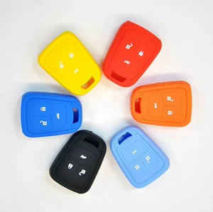 Suitable for Chevrolet Aveo Cruze Silicone Key Case Straight Type Special Car Remote Control Protective Cover Buckle