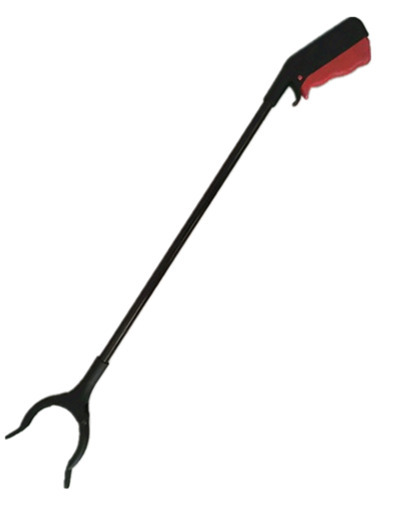 Clip de recogida de basura de saneamiento Clip de recogida de tubo de hierro de plástico para el hogar Clip de recogida de mango largo Clip de limpieza sanitaria 60cm