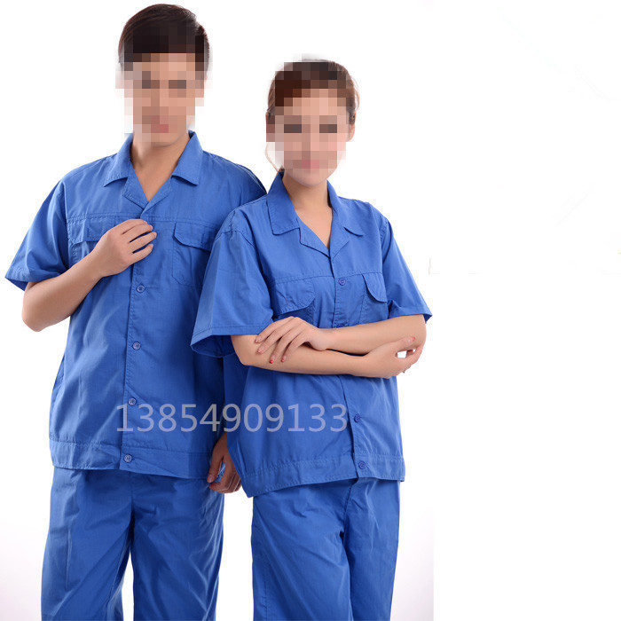 夏季短袖工作服套装男半袖汽修服工厂工装工程服