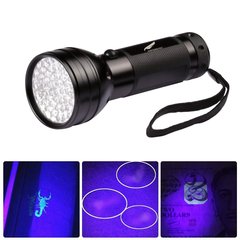 Wholesale 51LED Aluminum Purple Light Torch UV Scorpion Flashlight Fluorescent Agent Tester