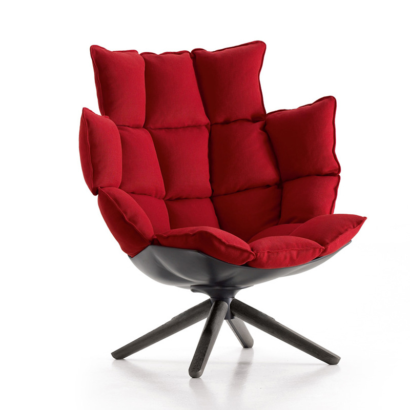 loungechair稻壳躺椅肌肉休闲椅玻璃钢椅时尚面包椅洽谈椅旋转