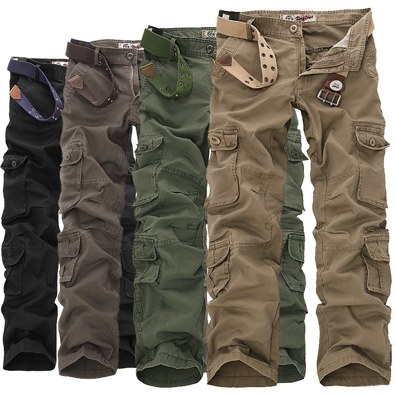 Foreign trade Best Sellers Large pure cotton leisure time Overalls Versatile outdoors Straight Multiple pockets trousers man Manufactor wholesale
