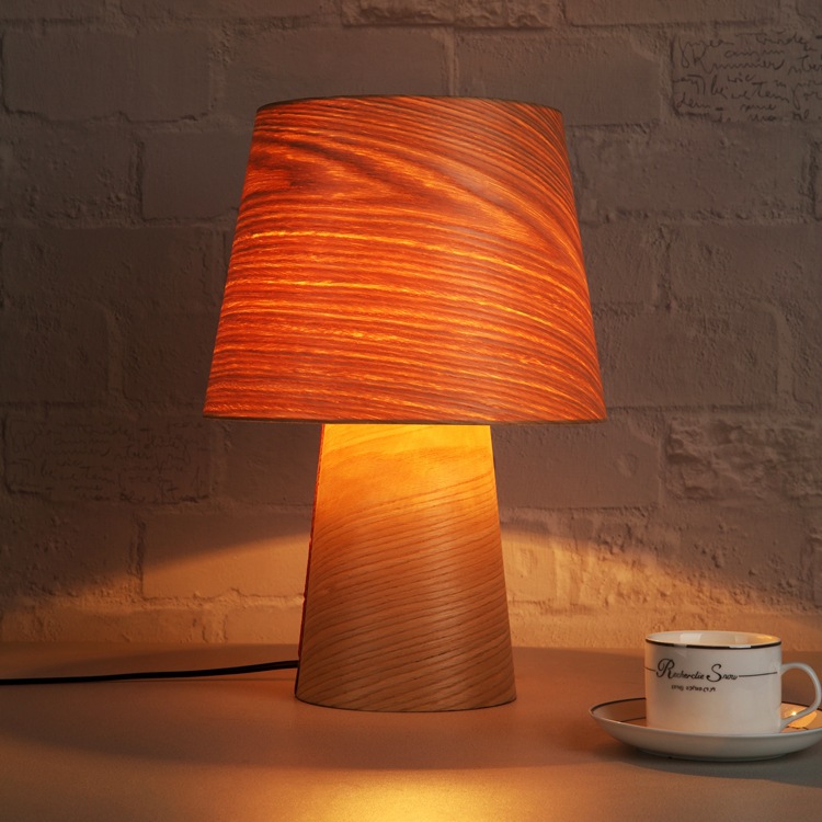 Simplicity bedroom Solid wood Bedside lamp modern a living room Table lamp hotel Restaurant Decorative lighting Bamboo Study Table lamp