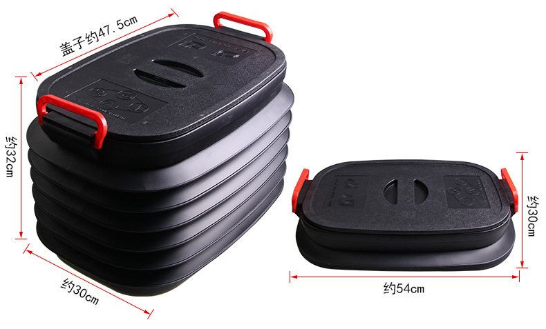 车载可折叠伸缩水桶三件套_14