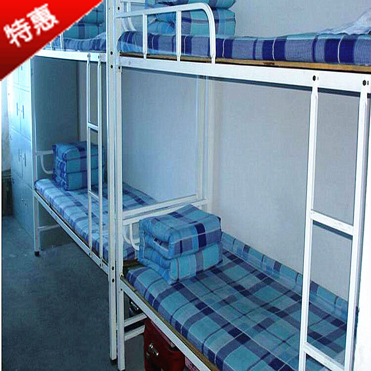 wholesale enterprise School Single dormitory polyester-cotton blend sheet Quilt cover pillow case blue lattice Three-piece Suite Printing