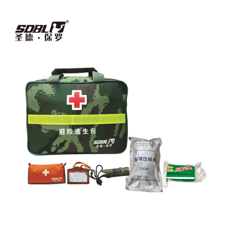 圣德保罗应急自救包户外逃生救援工具61件套家庭地辰软包SOS-001
