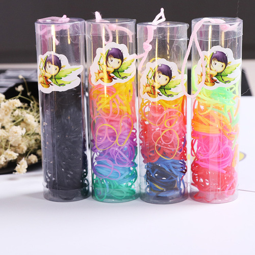 Thin Korean style hair accessories small bucket disposable rubber band hair thin hair band hair rope children's headwear headband