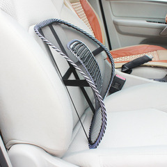 Car-mounted leather nail summer steel waist support car cushion waist cushion four seasons car ice silk massage cushion