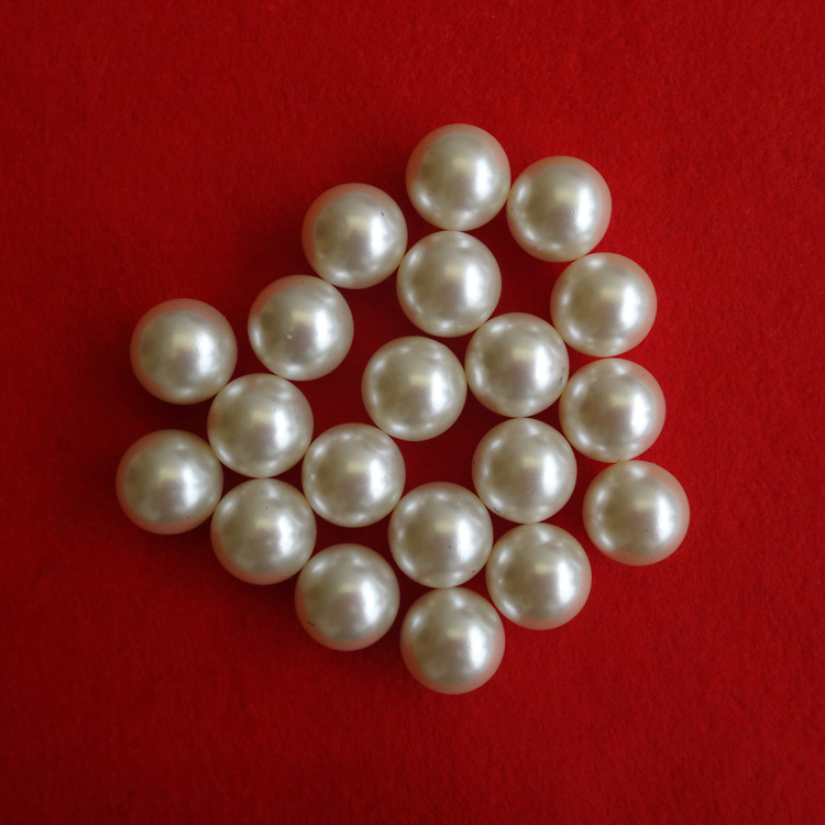 厂家直销abs无孔仿珍珠ABS圆珠塑料珠散珠DIY服装饰品配件